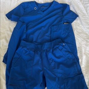 Cherokee Royal Blue Scrub Set